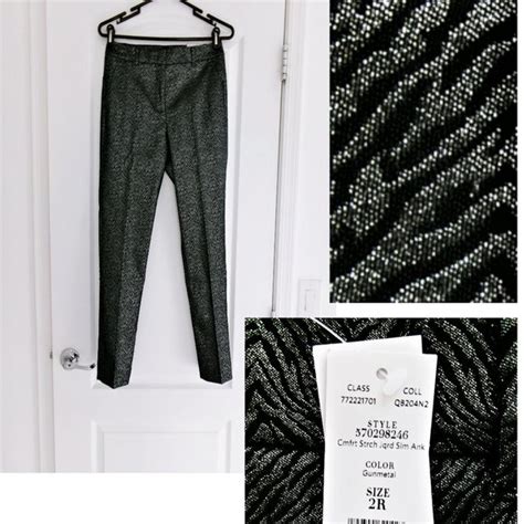 bronze metallic pants white house black market|NWT White House black market the slim ankle pant .